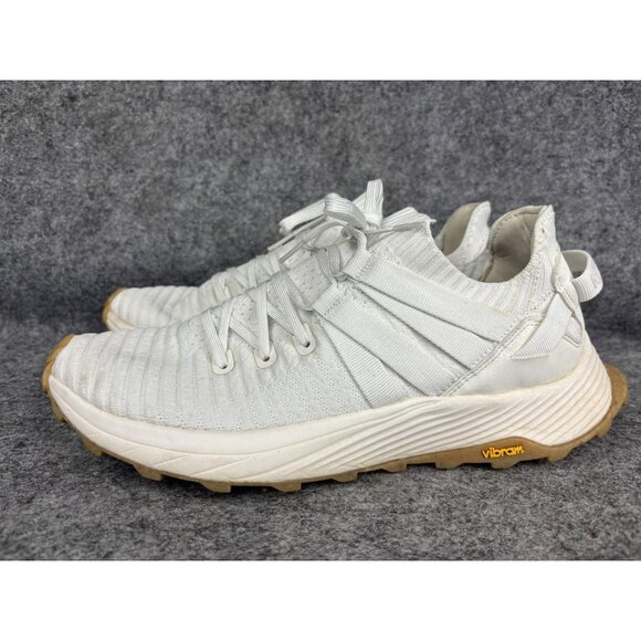 Merrell Trail Running Shoes Mens White Vibram FloatPro Knit Sneakers J067905 - Picture 1 of 9